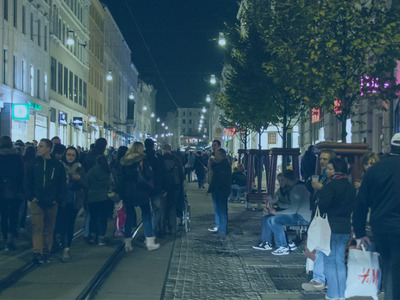 In der Tradition der alten Handelsstraße Via Regia: Geschäfte auf beiden Seiten der Neiße